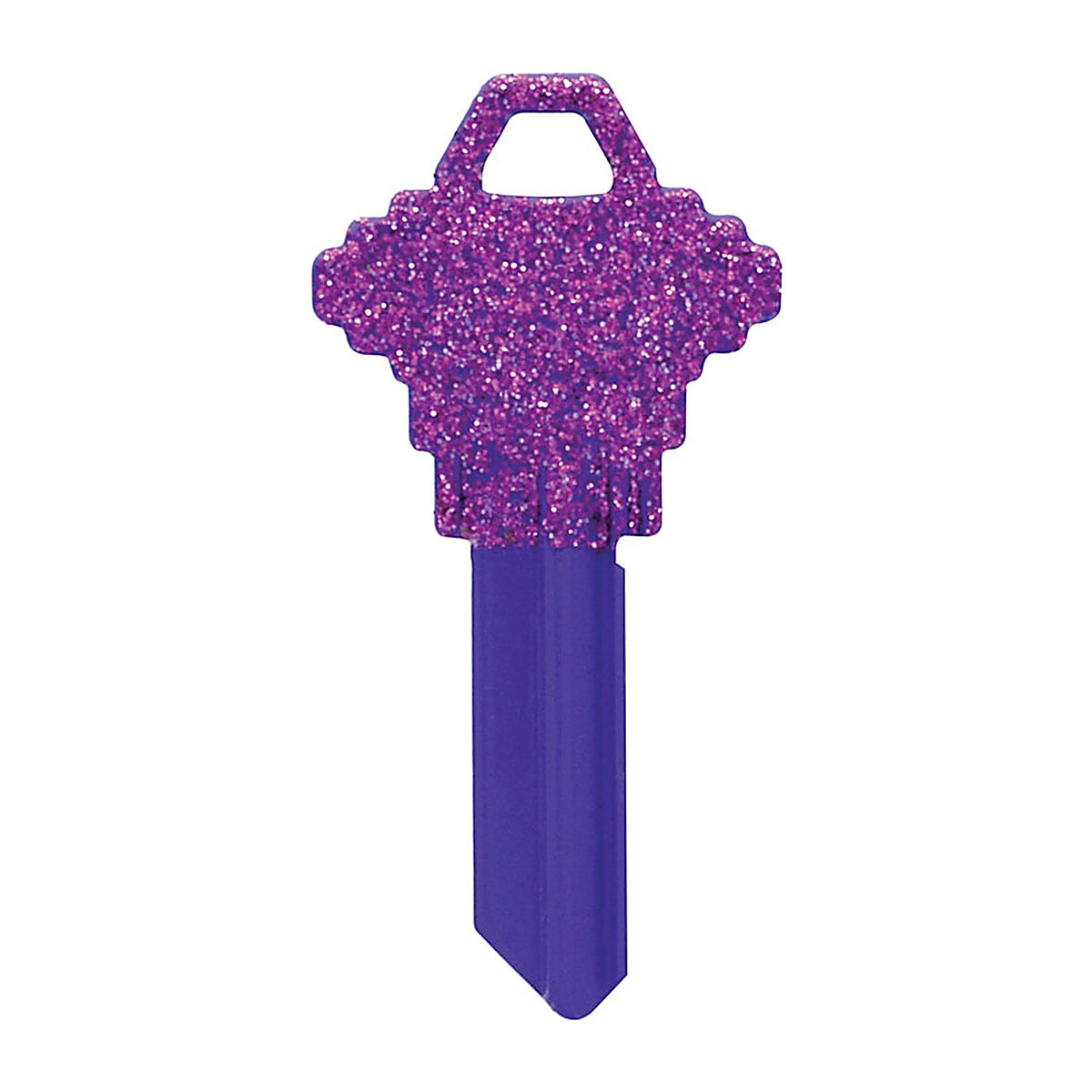 Hillman - 89578 - DIVA Purple Glitter House/Office Universal Key Blank Single sided