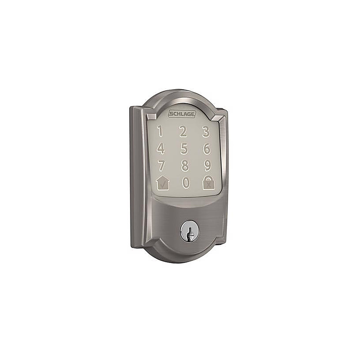 Schlage - BE489WBVCAM619 - Encode Satin Nickel Metal Wifi Deadbolt
