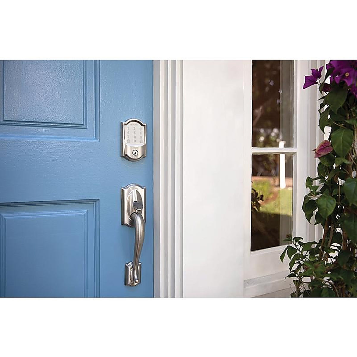 Schlage - BE489WBVCAM619 - Encode Satin Nickel Metal Wifi Deadbolt