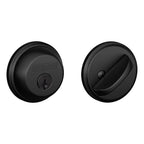 Schlage - B60 G 622 - Matte Black Metal Single Cylinder Deadbolt