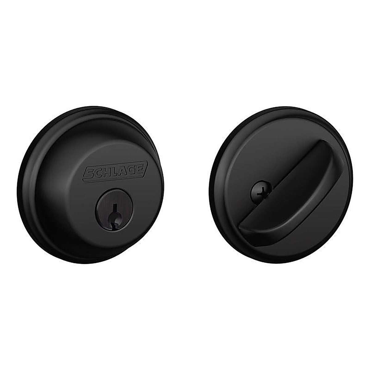Schlage - B60 G 622 - Matte Black Metal Single Cylinder Deadbolt