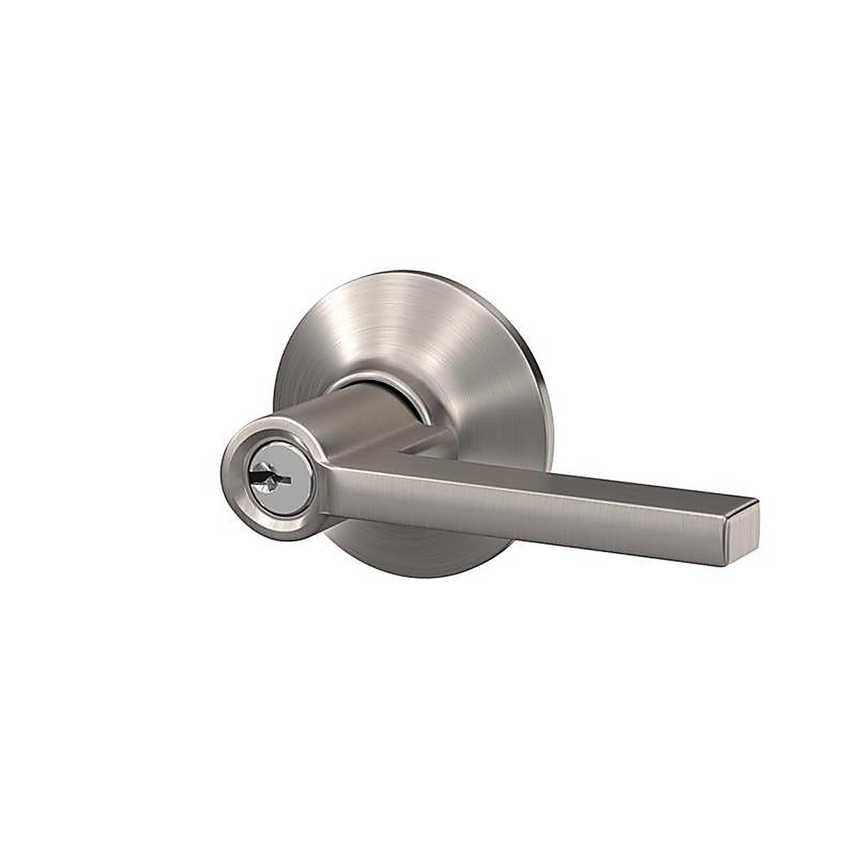 Schlage - F51VLAT619 - Latitude Satin Nickel Entry Lever ANSI Grade 2 1-3/4 in.