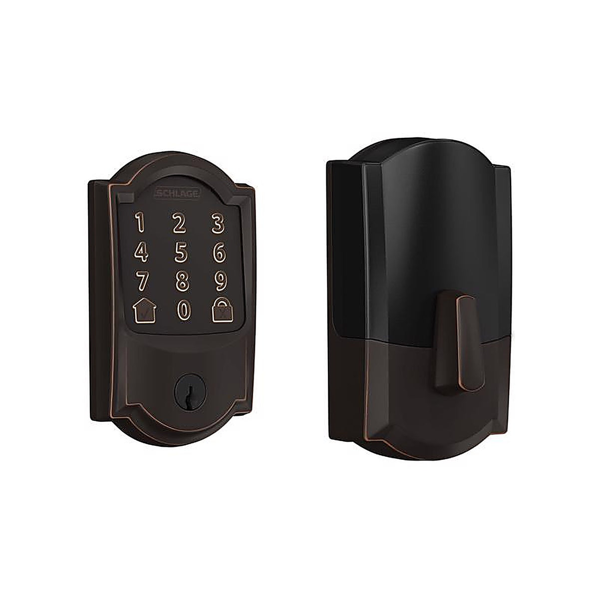 Schlage - BE489WBVCAM716 - Encode Aged Bronze Metal WiFi Deadbolt