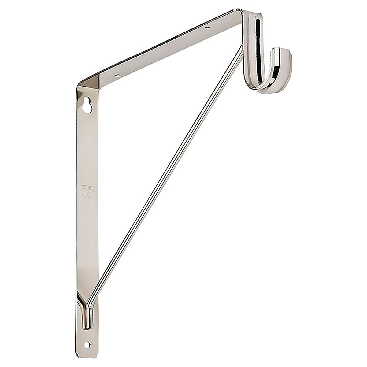 National Hardware - S822-091 - Silver Steel Shelf/Rod Bracket 32 Ga. 12-7/16 in. L