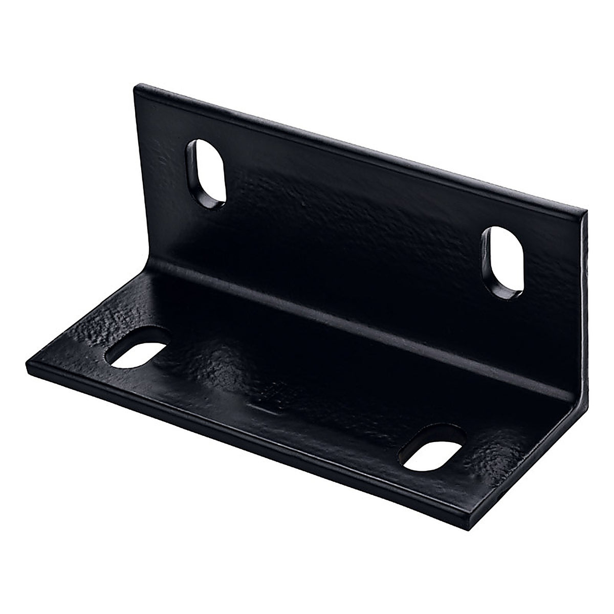 National Hardware - N351-493 - 3 in. H x 6.6 in. W x 0.25 in. D Black Structural Steel Inside/Outside Wide Corner Brace