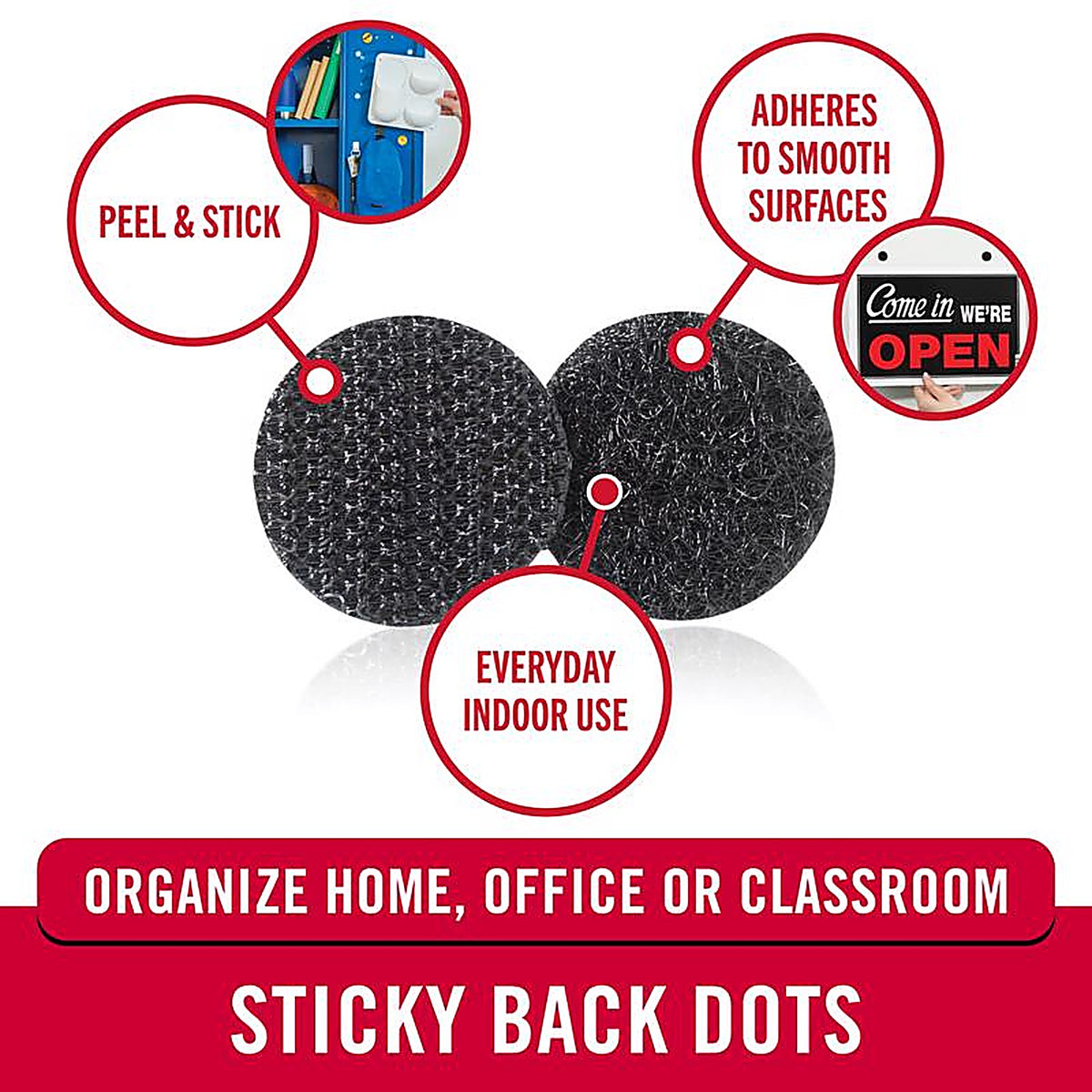 Velcro - 90069 - Hook and Loop Fastener 5/8 in. L - 15/Pack