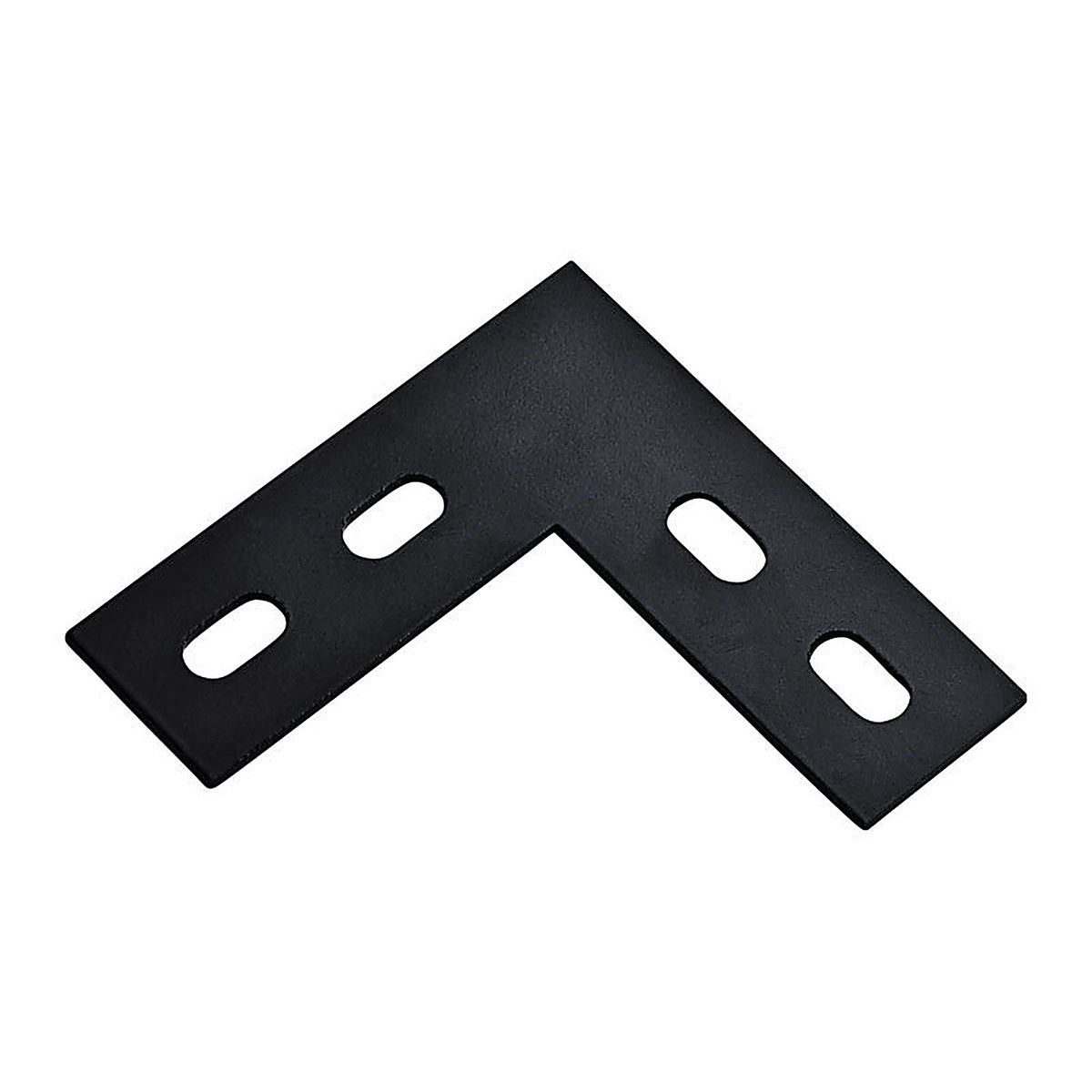National Hardware - N351-504 - 4.5 in. H x 1.5 in. W x 0.125 in. D Black Carbon Steel Flat Corner Plate