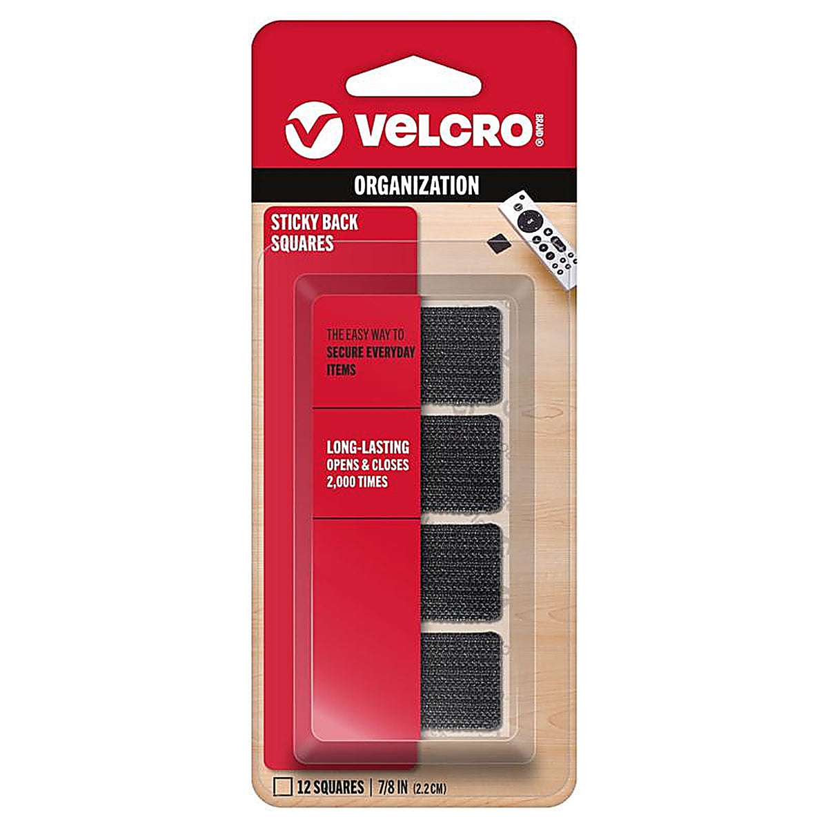 Velcro - 90072 - Hook and Loop Fastener 7/8 in. L - 12/Pack