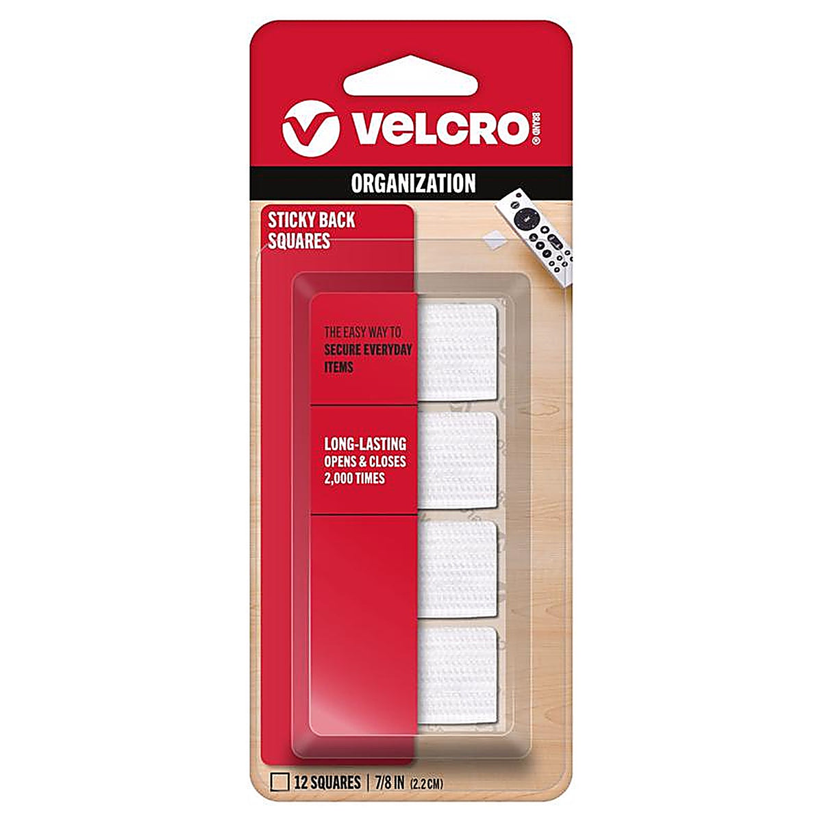 Velcro - 90073 - Hook and Loop Fastener 7/8 in. L - 12/Pack