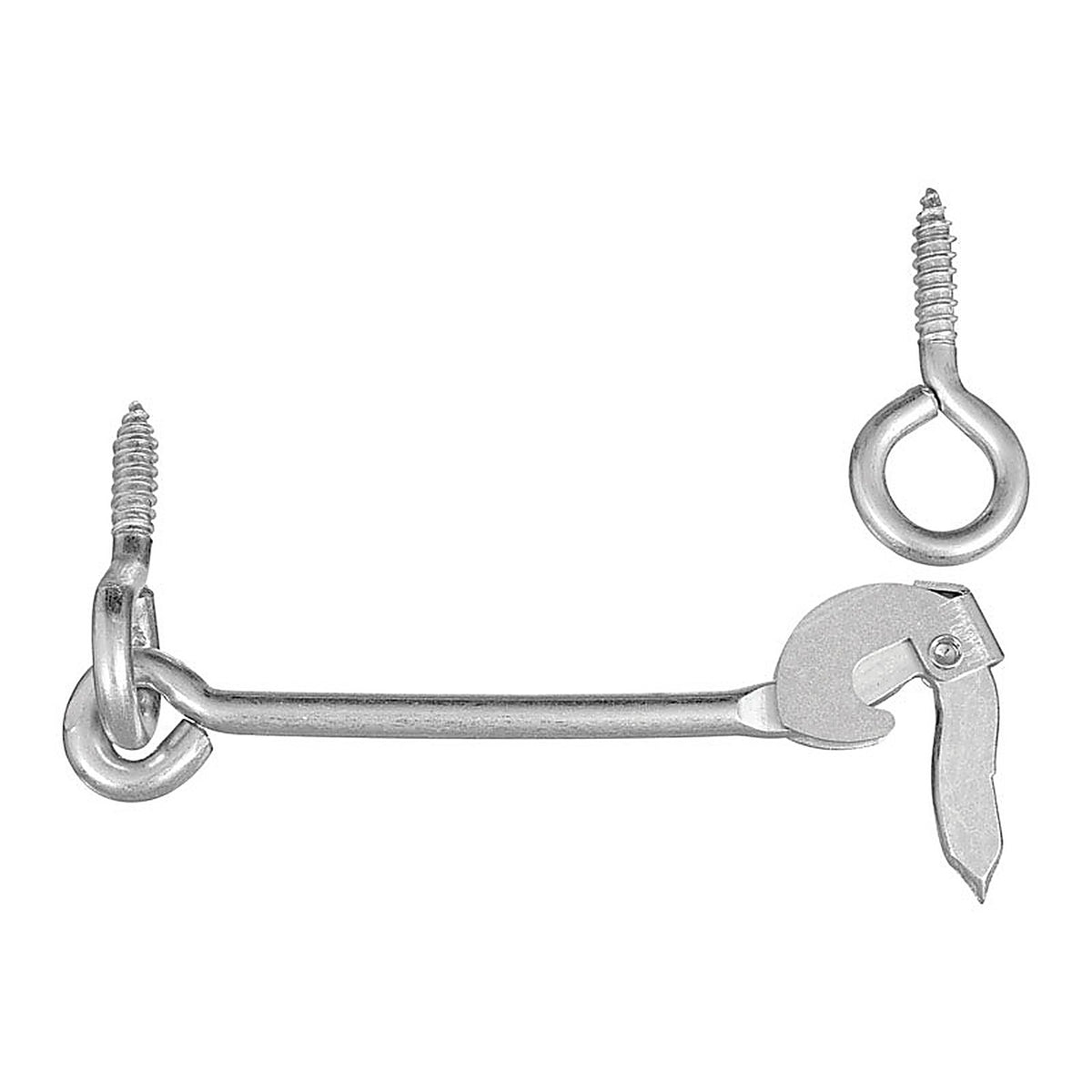 National Hardware - N122-671 - Zinc-Plated Silver Steel 6 in. L Safety Gate Hook - 1/Pack