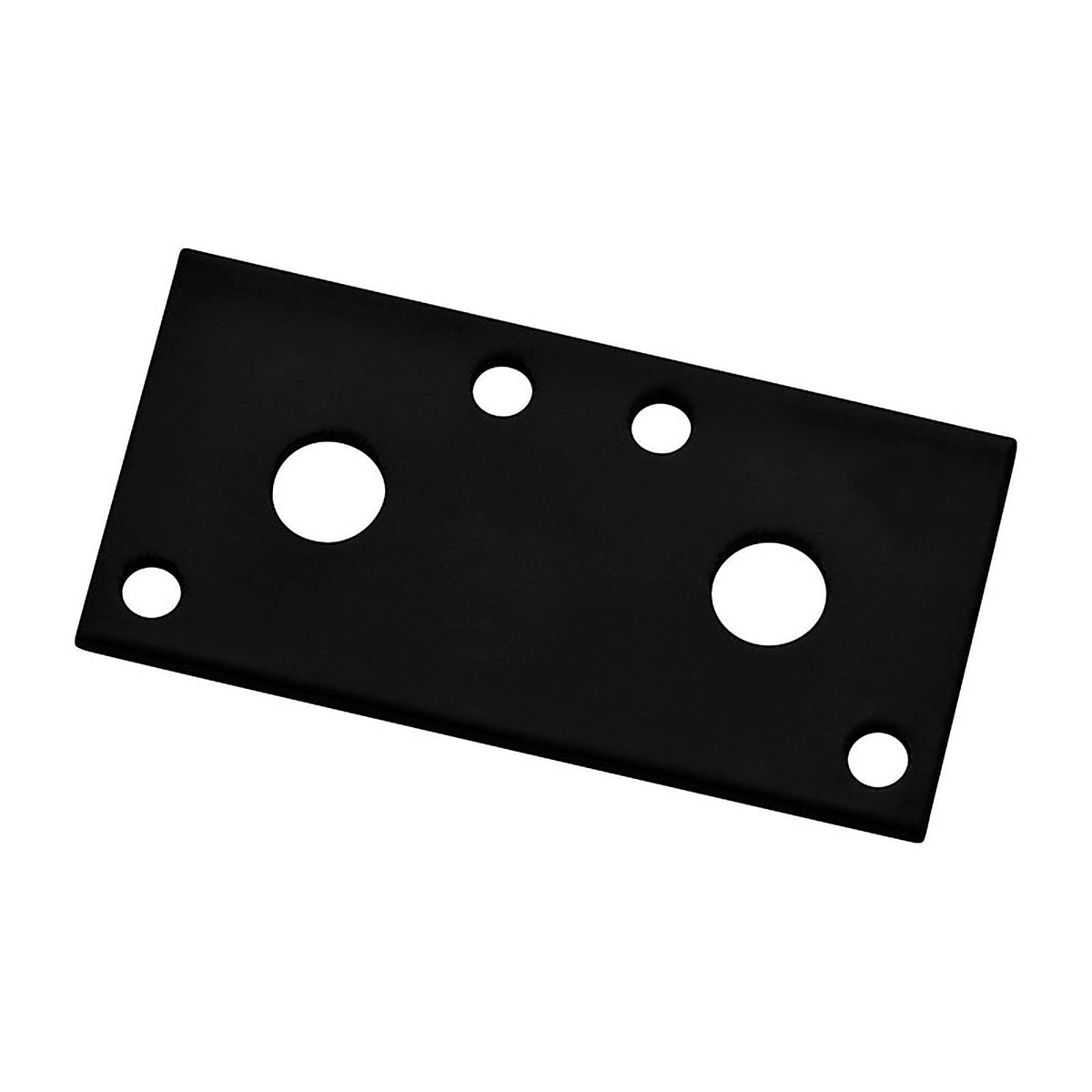 National Hardware - N351-454 - 3 in. H x 1/8 in. W x 1.3 in. L Black Steel Mending Plate
