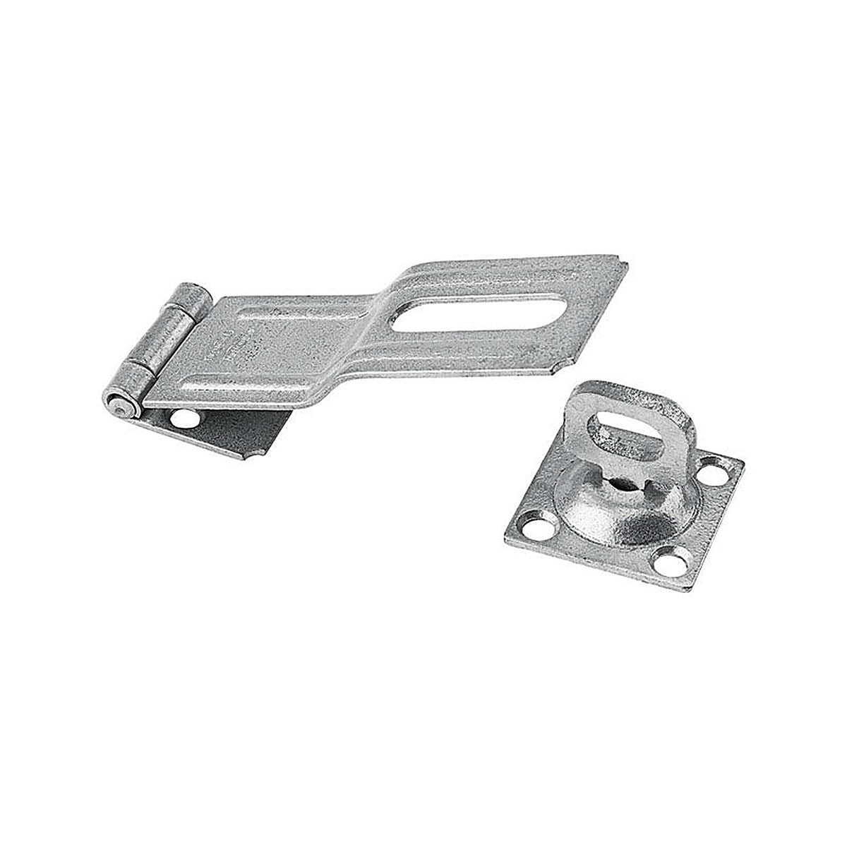 National Hardware - N103-069 - Galvanized Brass/Steel 4-1/2 in. L Swivel Staple Hasp 1 pk