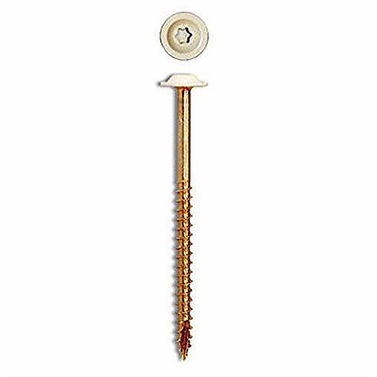GRK Fasteners - 120670 - No. 8 x 1-1/2 in. L Star Coated Cabinet Screws - 80/Pack