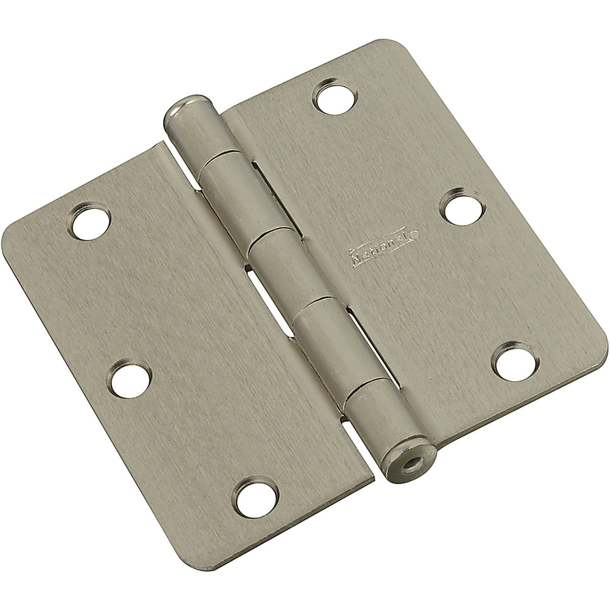 National Hardware - N830-327 - 3-1/2 in. L Satin Nickel Door Hinge - 3/Pack
