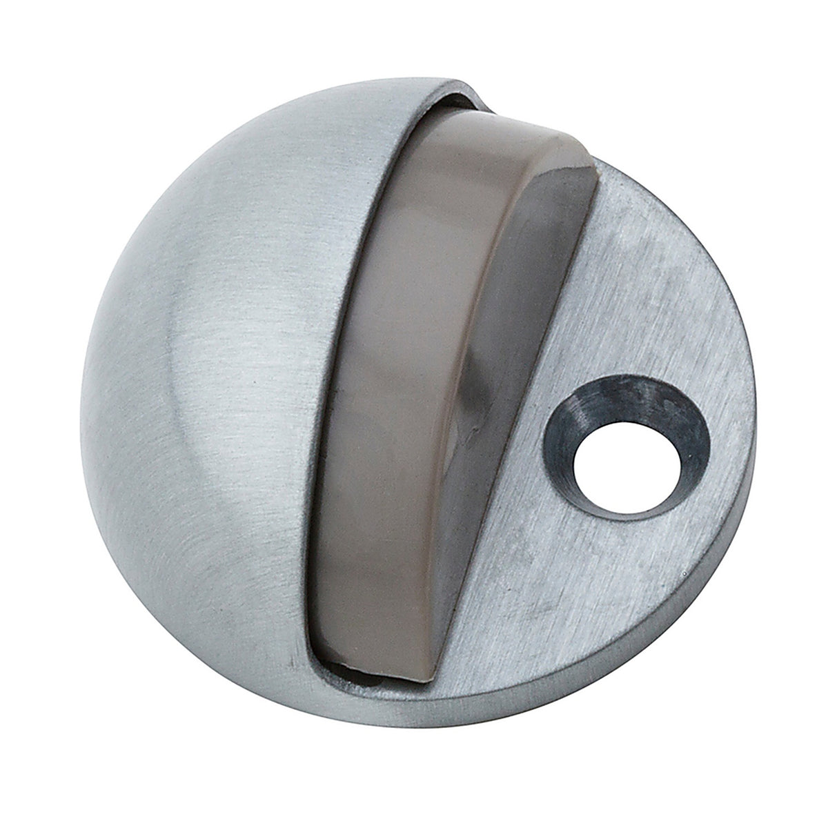 National Hardware - N327-614 - Zinc Satin Chrome Silver Door Stop Mounts to floor