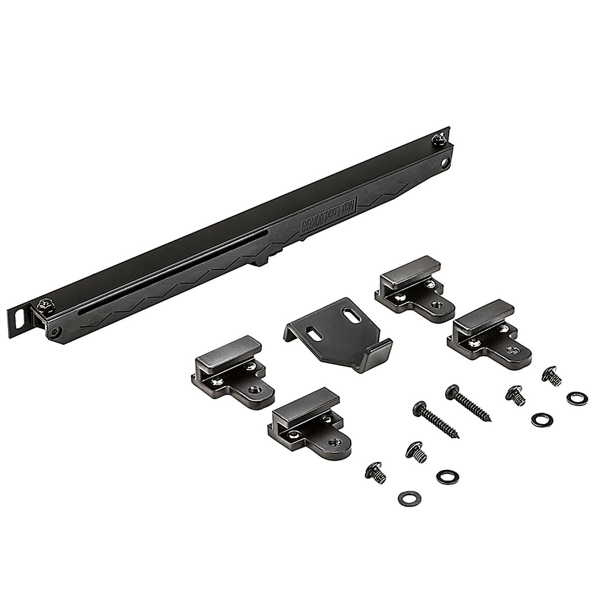 National Hardware - N187-080 - Oil Rubbed Bronze Black Plastic Sliding Door Hardware Kit - 1/Pack