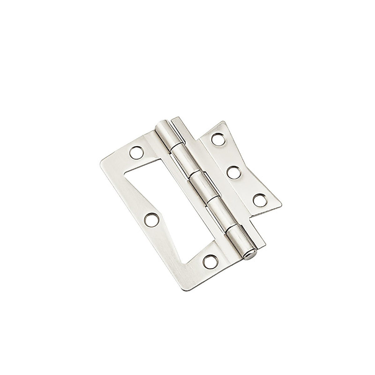 National Hardware - N830-435 - 3 in. L Satin Nickel Surface-Mounted Hinge 2 pk