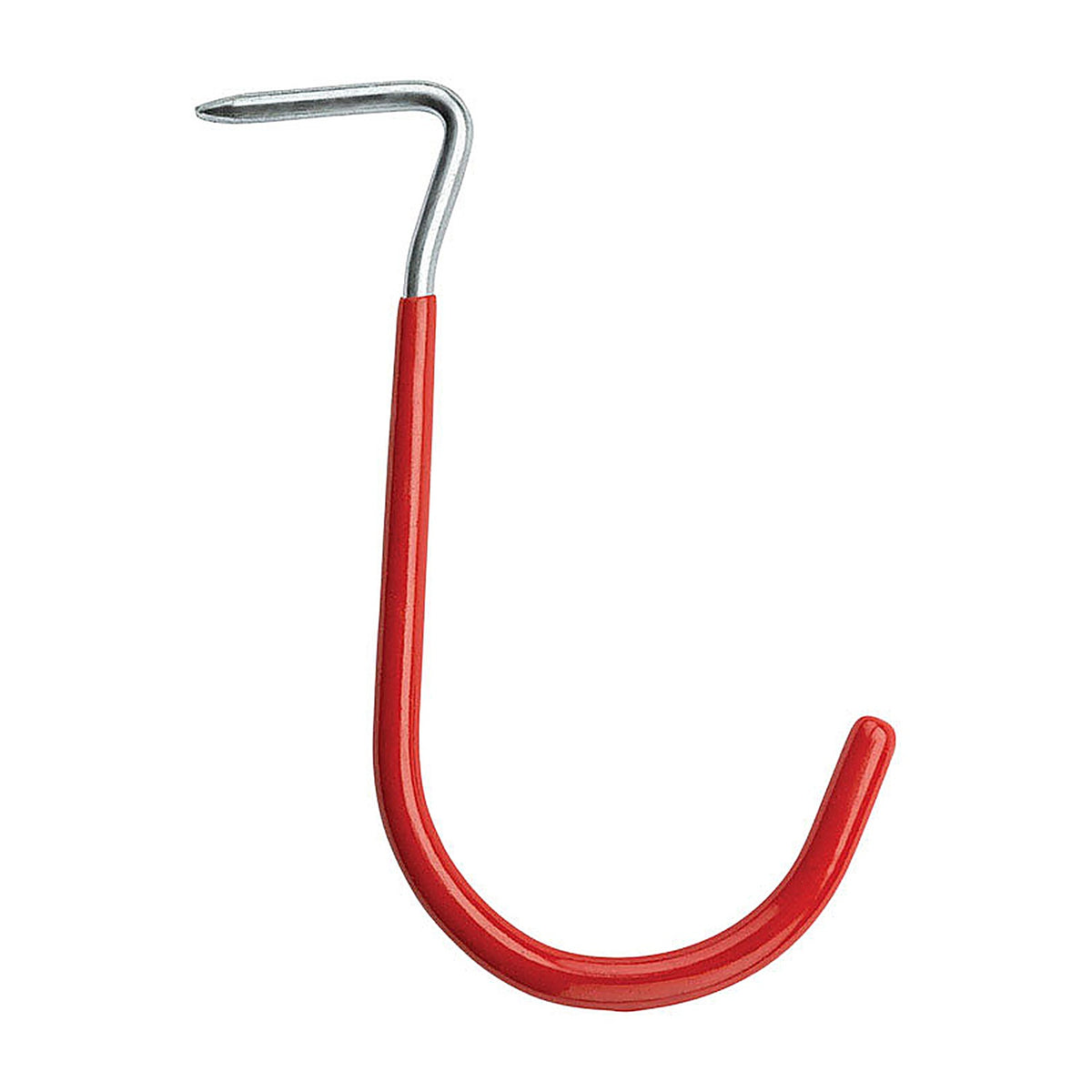 National Hardware - N271-019 - 6 in. L Vinyl Coated Red Steel Hook 20 lb. cap. 2 pk