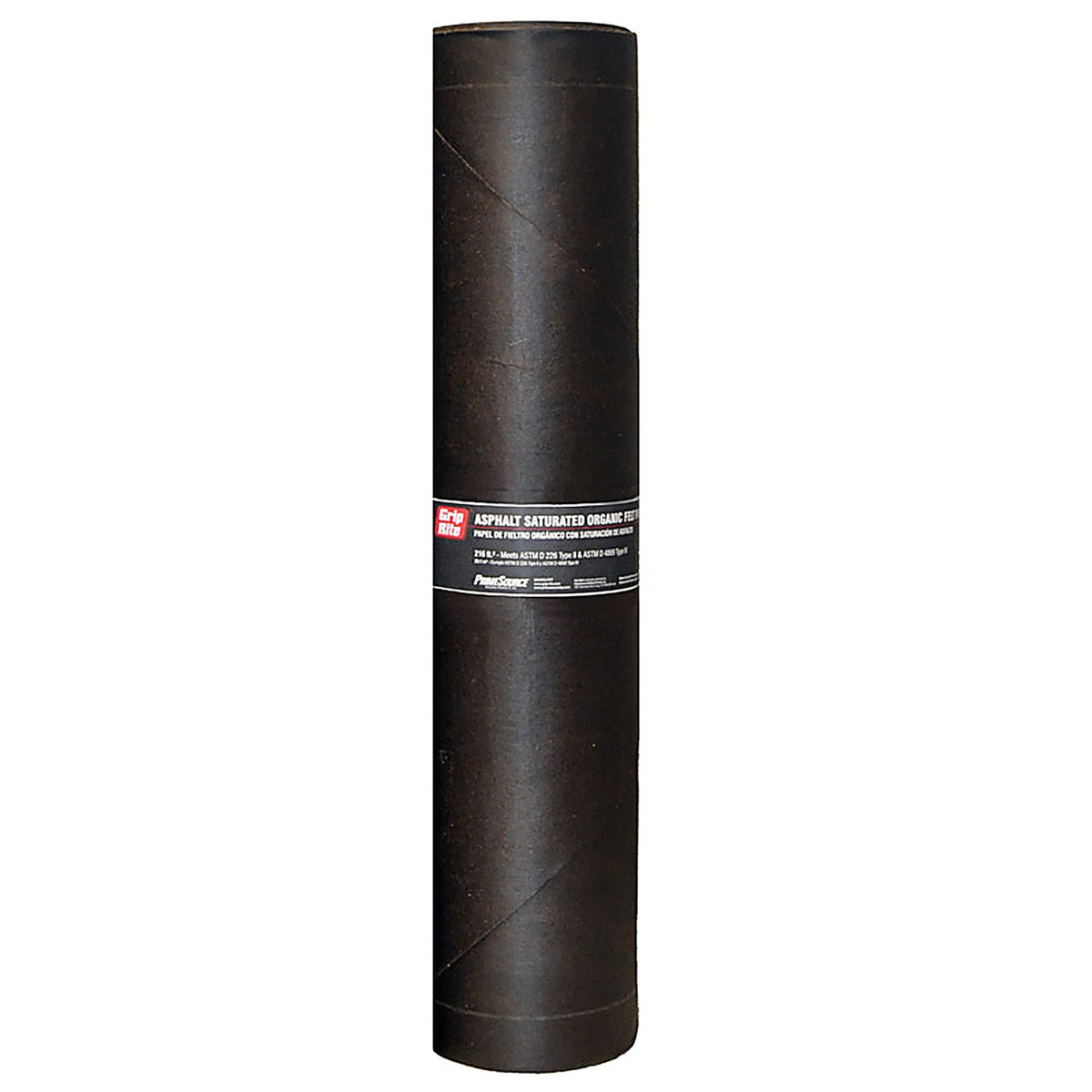 Grip-Rite - FLT30D4869 - 3 ft. W x 72 ft. L Asphalt Smooth Saturated Organic Felt Paper 30 lb. Black