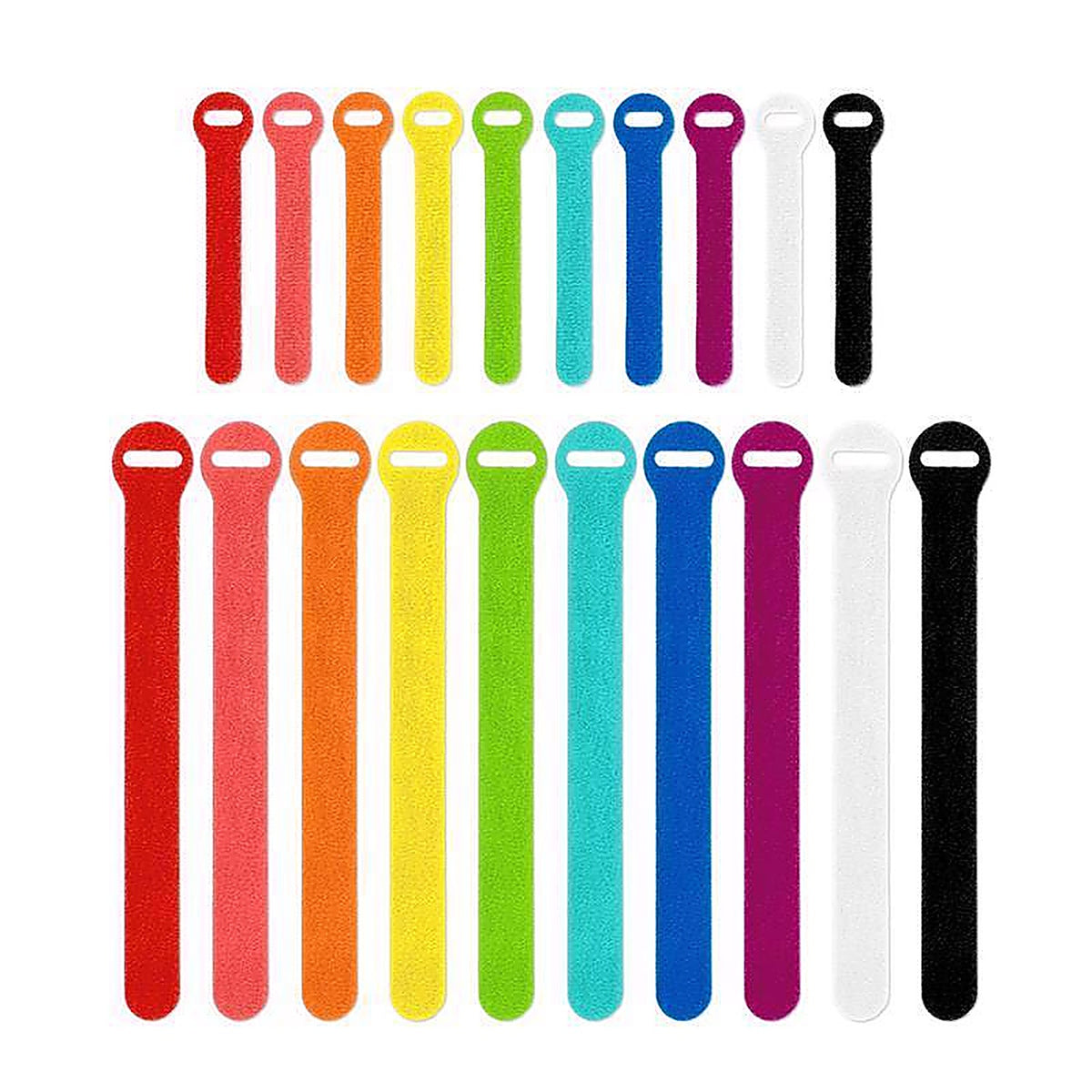 Wrap-It - 420-48MC - Storage Self-Gripping Assorted L Multicolored Storage Straps 2 lb. - 20/Pack