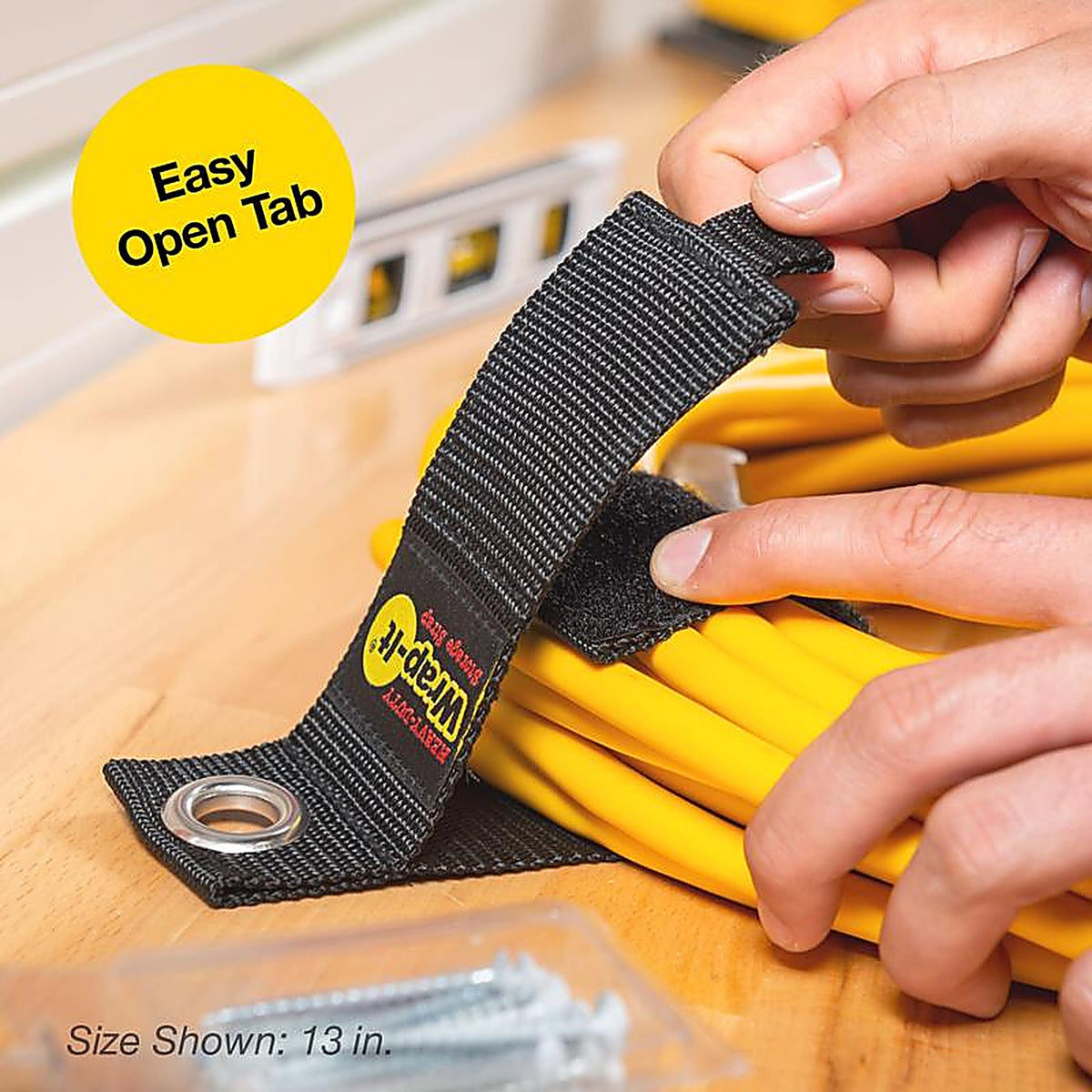 Wrap-It - 106-234BX - Storage Heavy-Duty Black Storage Straps 50 lb. - 6/Pack