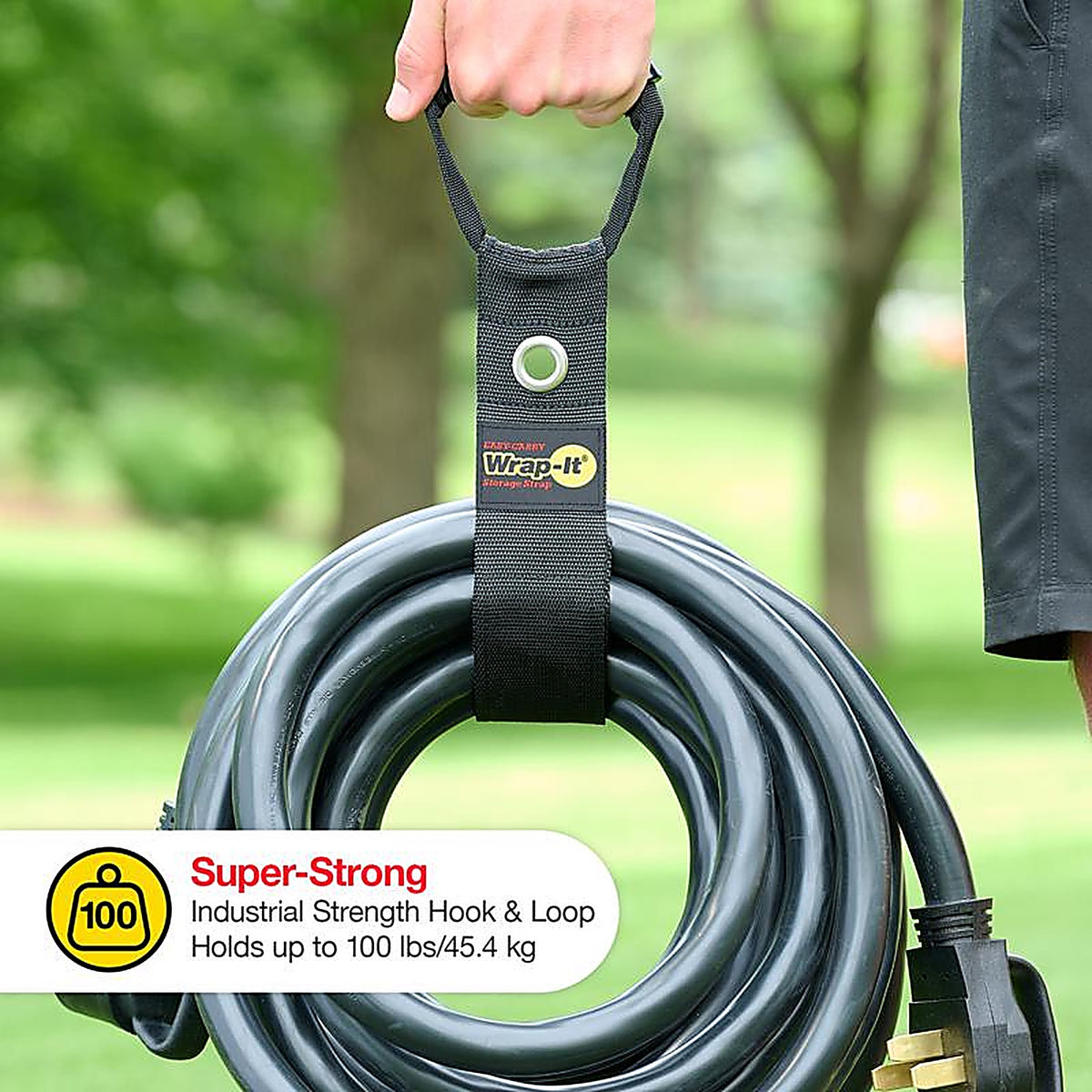 Wrap-It - 100-H-22BX - Storage Easy-Carry 22 in. L Black Storage Straps 50 lb. - 1/Pack