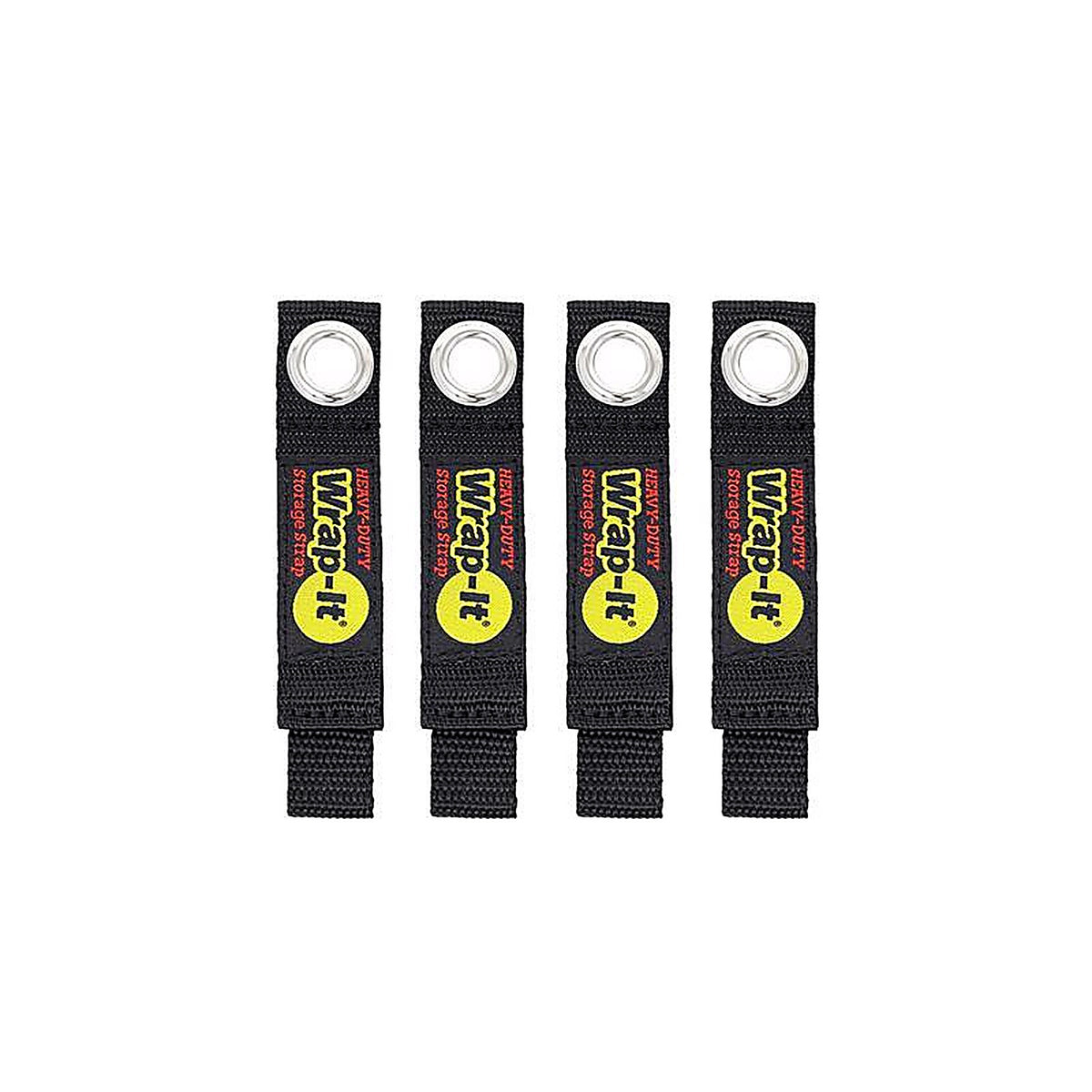 Wrap-It - 104-10BX - Storage Heavy-Duty 1 in. W x 7 in. L Black Storage Straps 50 lb. - 4/Pack