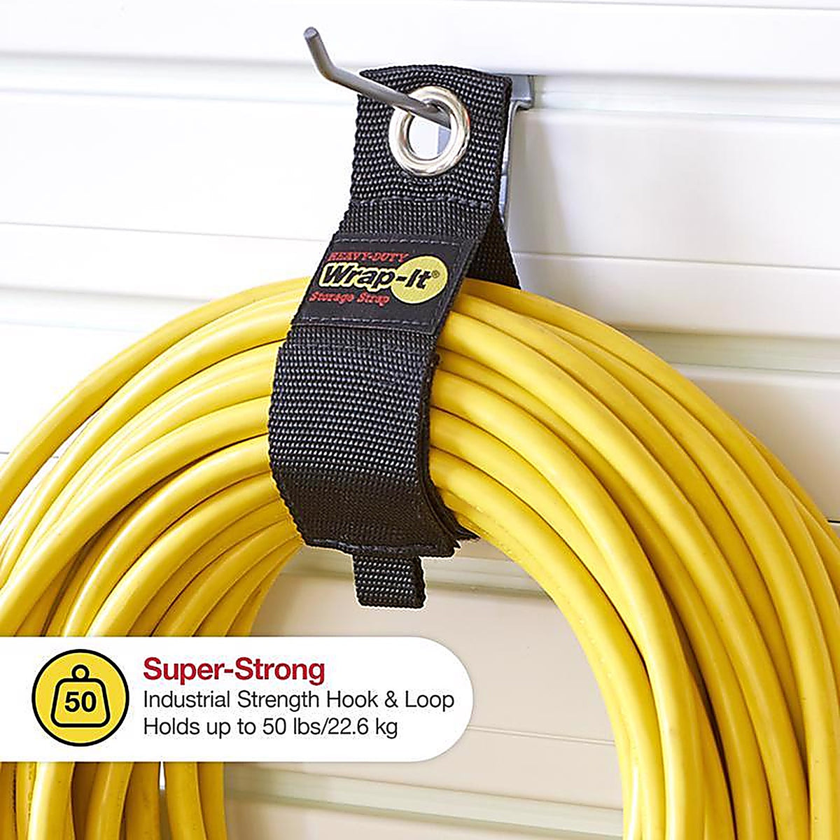 Wrap-It - 102-30BX - Storage Heavy-Duty 2 in. W x 13 in. L Black Storage Straps 50 lb. - 2/Pack