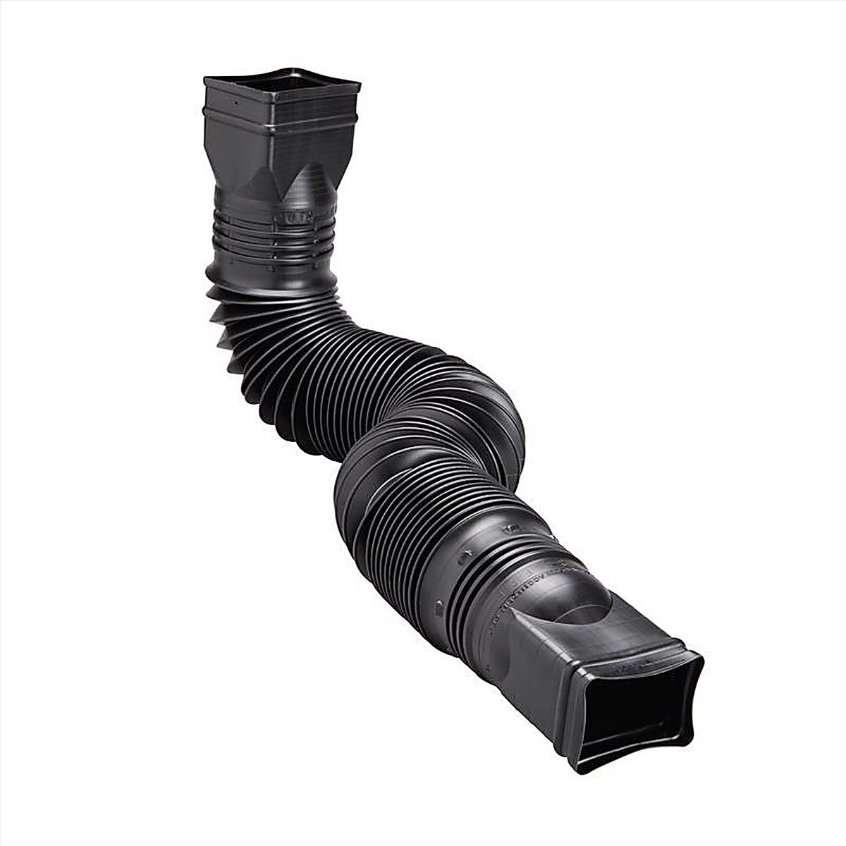 Amerimax - 85015 - Flex-A-Spout 4 in. H X 4 in. W X 25.5 in. L Black Vinyl K Downspout Extension