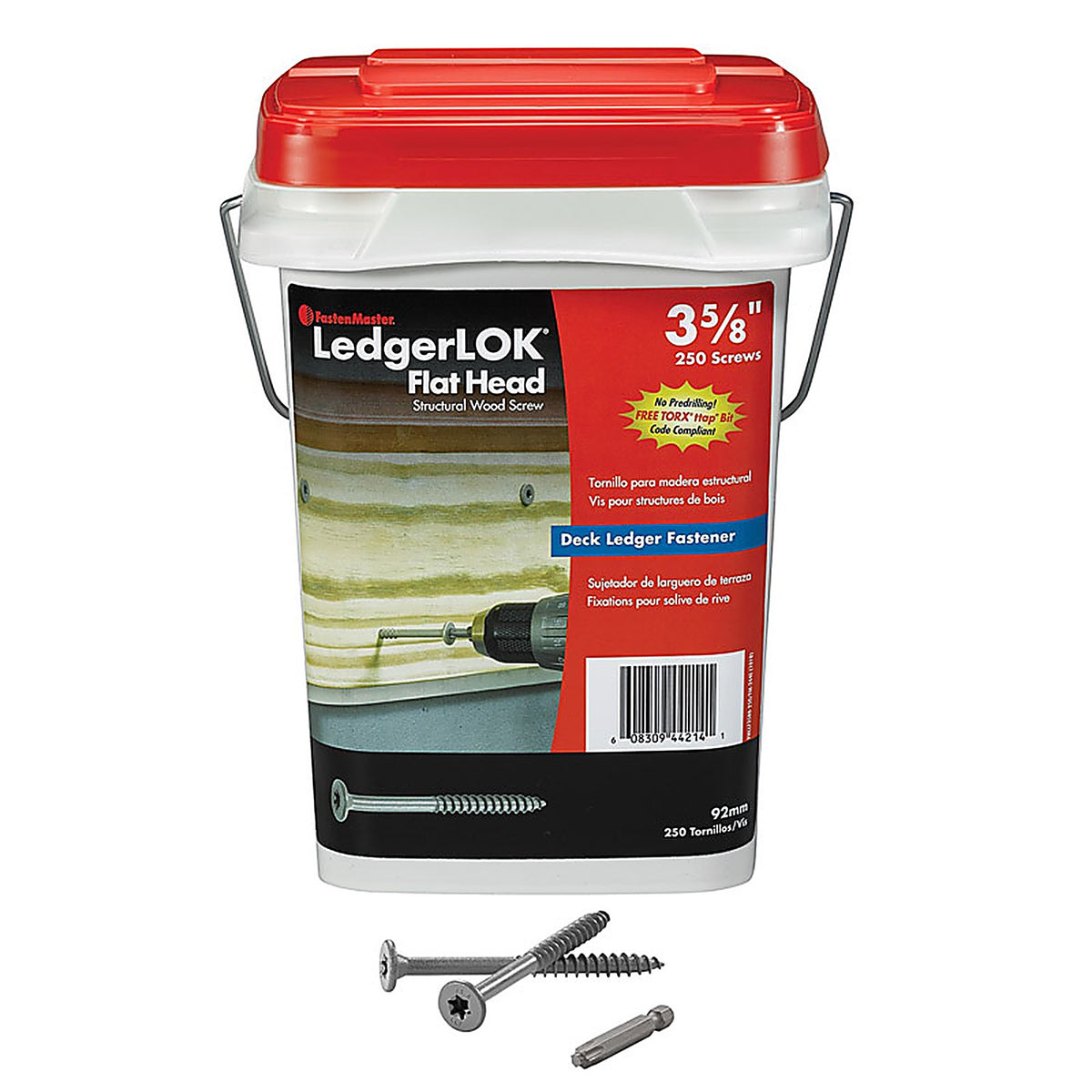 FastenMaster - FMLLF358B-250 - LedgerLok No. 14 X 3-5/8 in. L Star Epoxy Wood Screws 250 pk