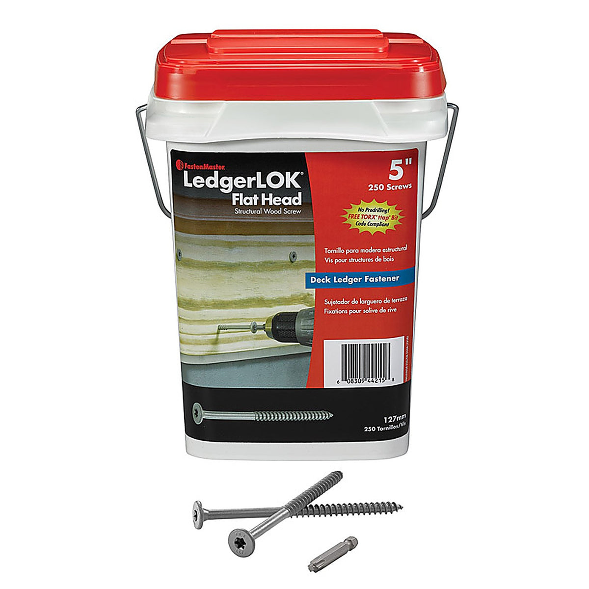 FastenMaster - FMLLF005B-250 - LedgerLok No. 14 X 5 in. L Star Flat Head Structural Screws 1 pk