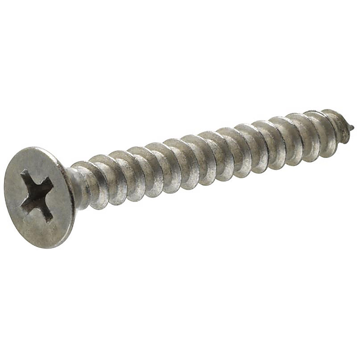 Hillman - 823478 - No. 8 x 3 in. L Phillips Flat Head Stainless Steel Sheet Metal Screws - 50/Pack