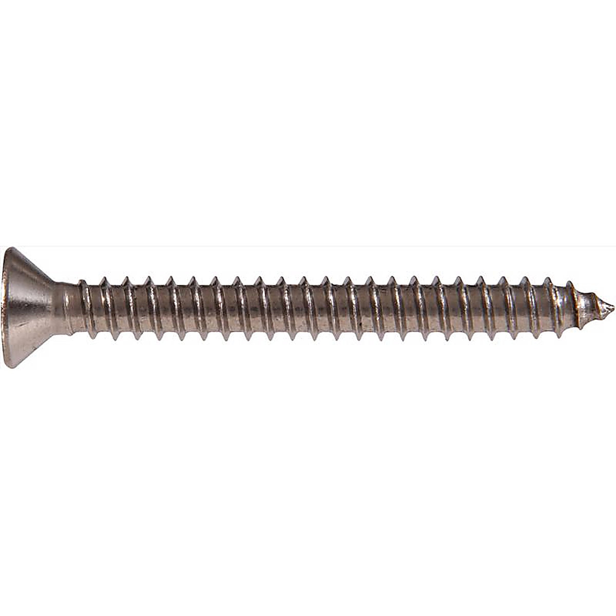 Hillman - 823478 - No. 8 x 3 in. L Phillips Flat Head Stainless Steel Sheet Metal Screws - 50/Pack