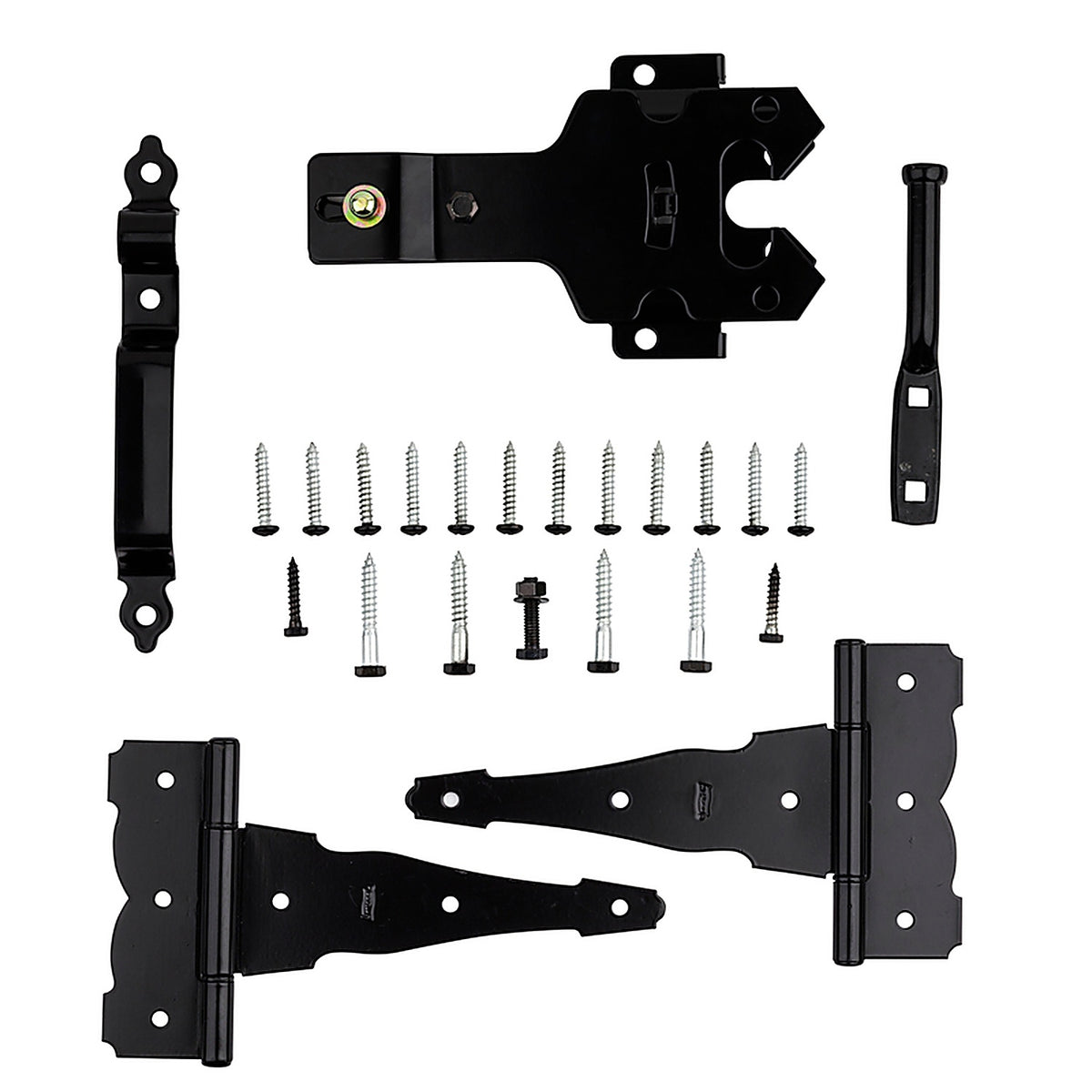 National Hardware - N109-308 - 9.72 in. L Black Steel T-Hinge Gate Kit 1 pk