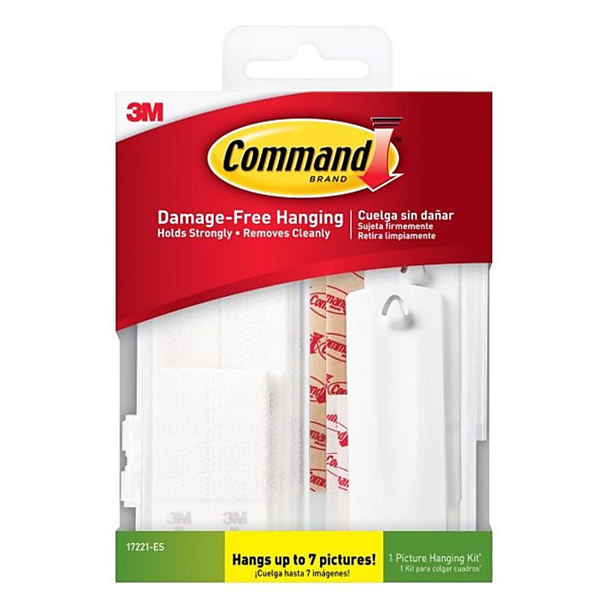 3M - 17221-ES - Command White Foam Picture Hanging Set - 16/Pack