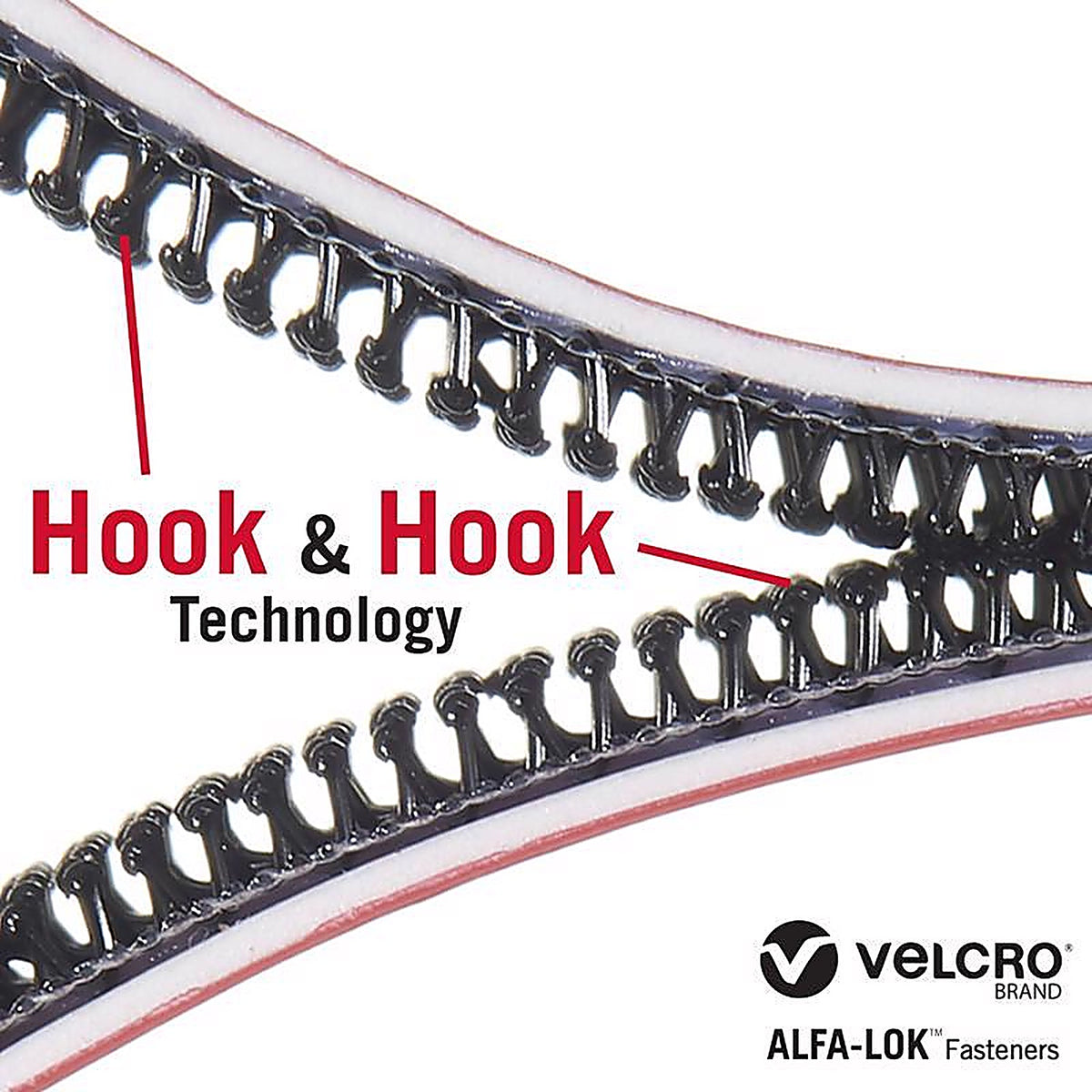 Velcro - VEL-30643-USA - Alfa-Lok Plastic Mounting Strips 3 in. L - 4/Pack