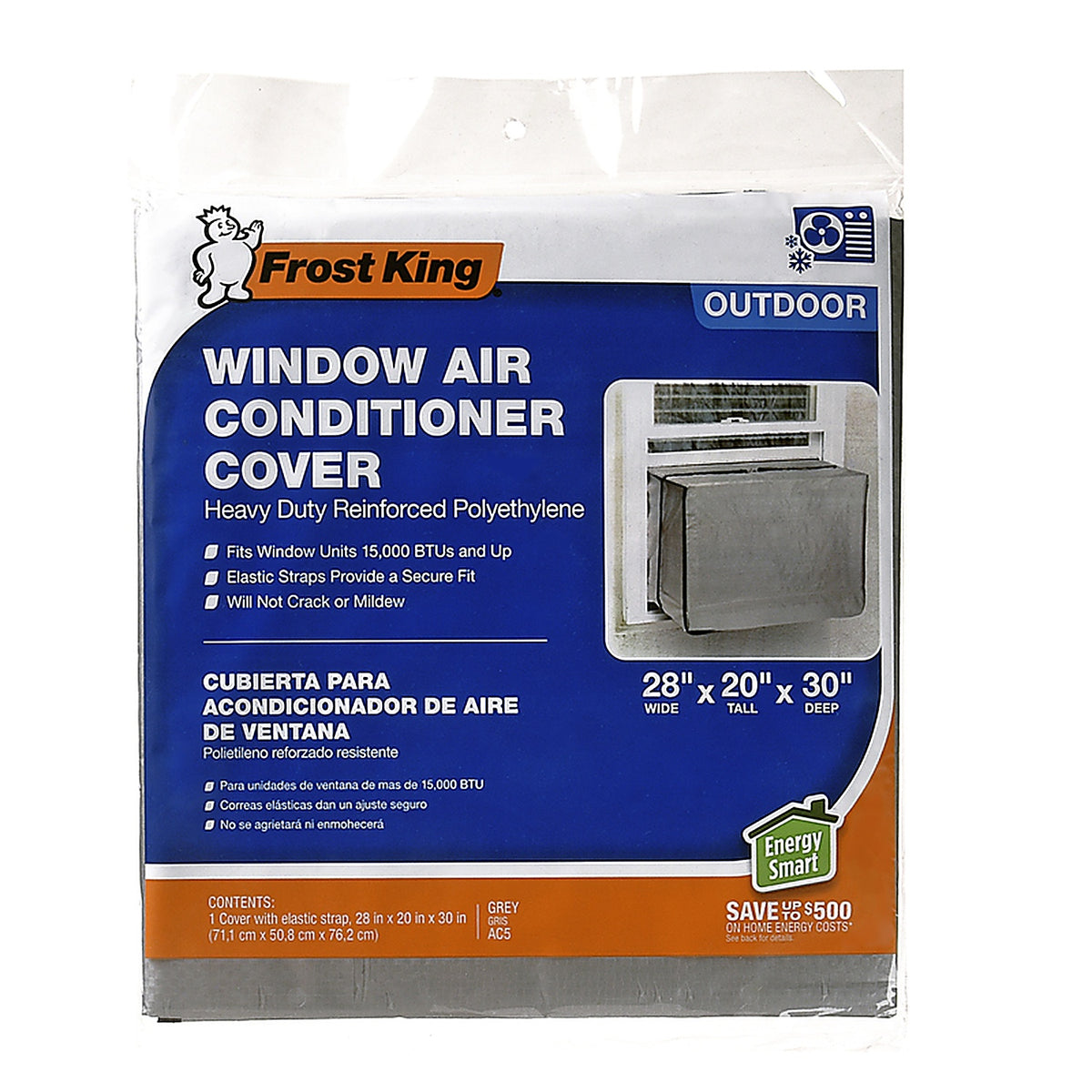 Frost King - AC5H - 30 in. H X 28 in. W Square Outdoor Window Air Conditioner Cover