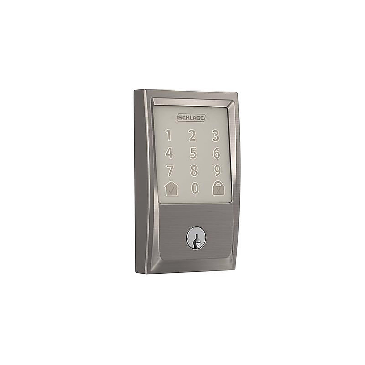 Schlage - BE489WBVCEN619 - Encode Satin Nickel Metal Wifi Deadbolt