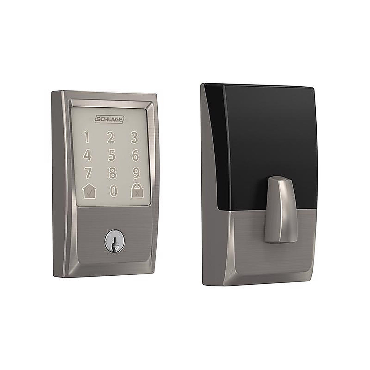 Schlage - BE489WBVCEN619 - Encode Satin Nickel Metal Wifi Deadbolt