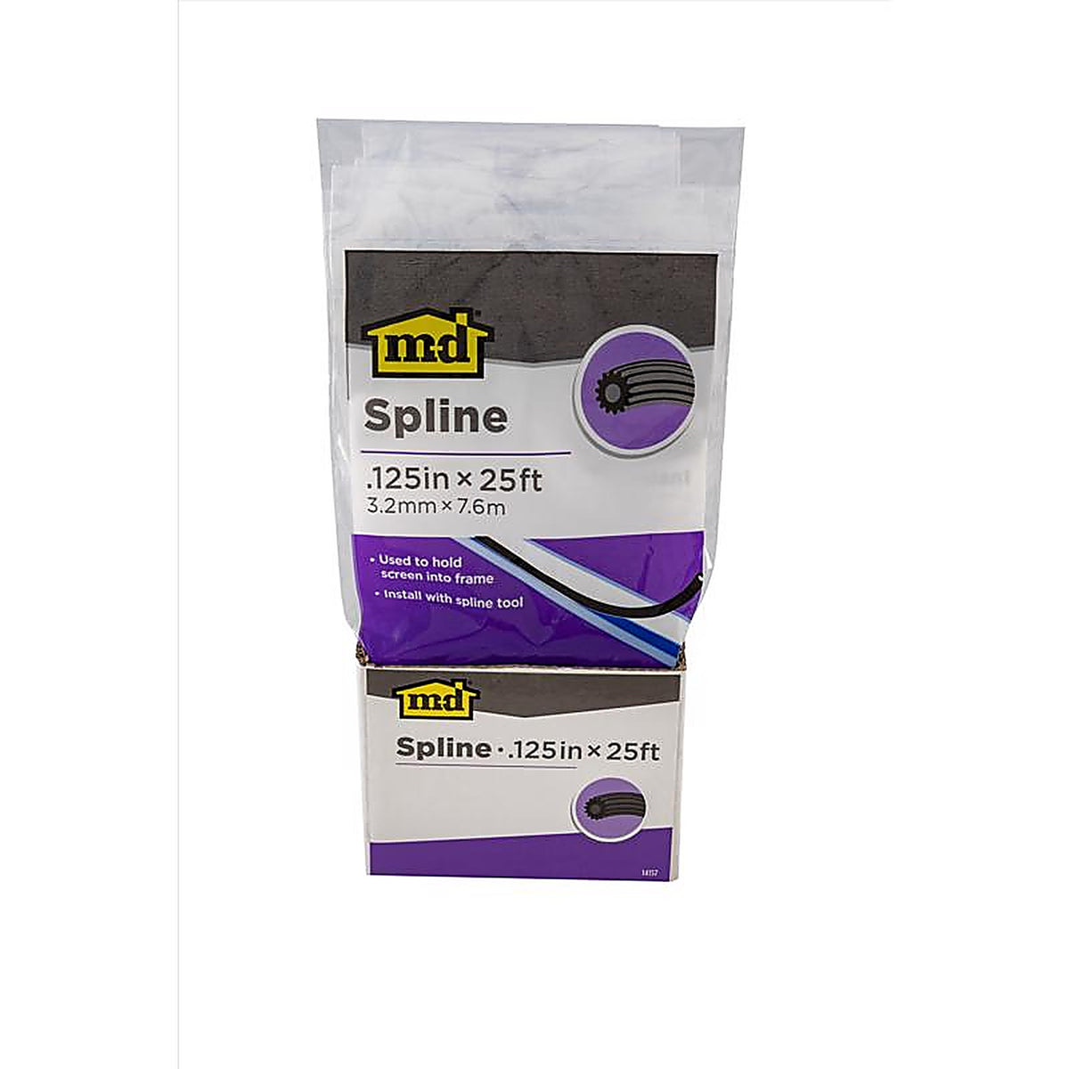 M-D - 14157 - 0.125 in. D X 25 ft. L Screen Spline