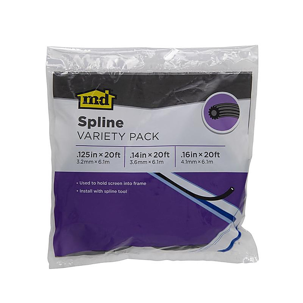 M-D - 14165 - Assorted 20 ft. L Screen Spline
