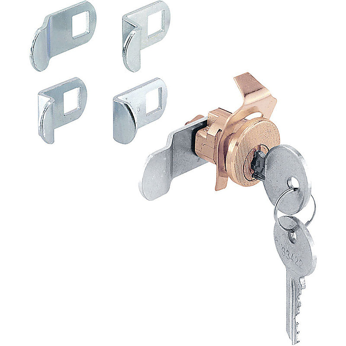 Prime-Line - S4634 - Brass Plated Steel Counter Clockwise Mailbox Lock