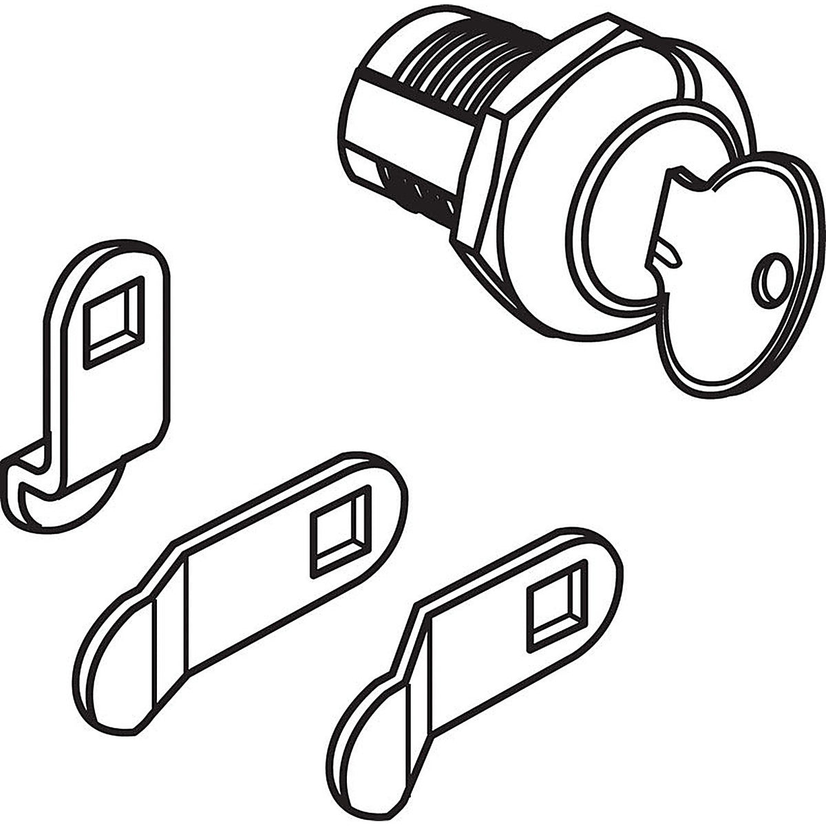 Prime-Line - S4648 - Brass Plated Steel Counter Clockwise Mailbox Lock