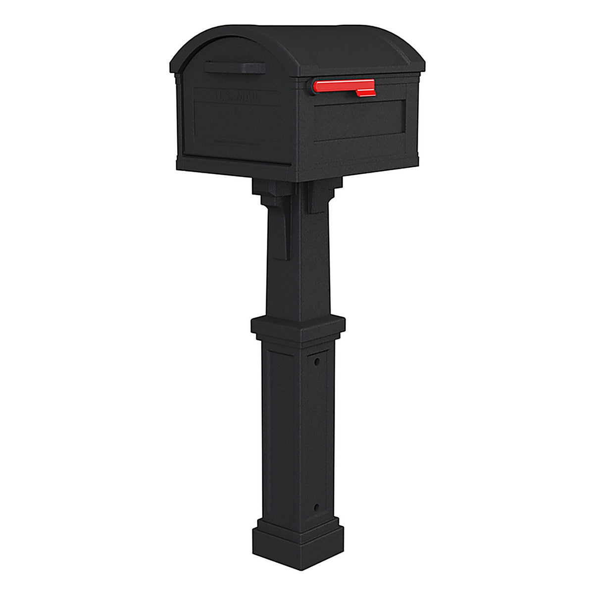 Gibraltar - GHC40B01 - Grand Haven Classic Plastic Post Mount Black Mailbox