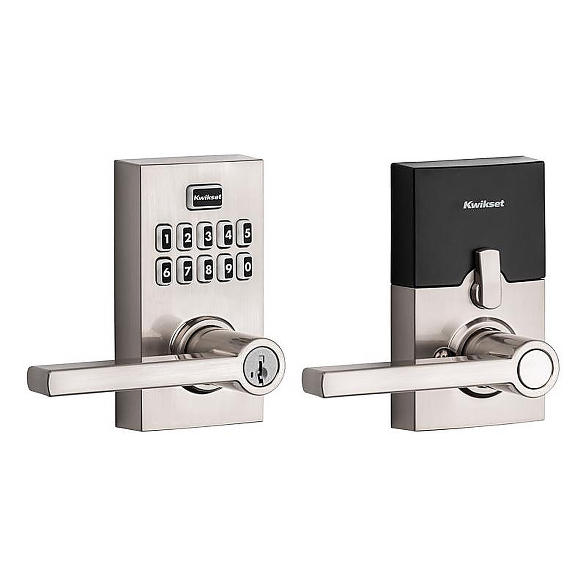 Kwikset - 99170-003 - SmartKey Satin Nickel Metal Electronic Touch Pad Entry Lever