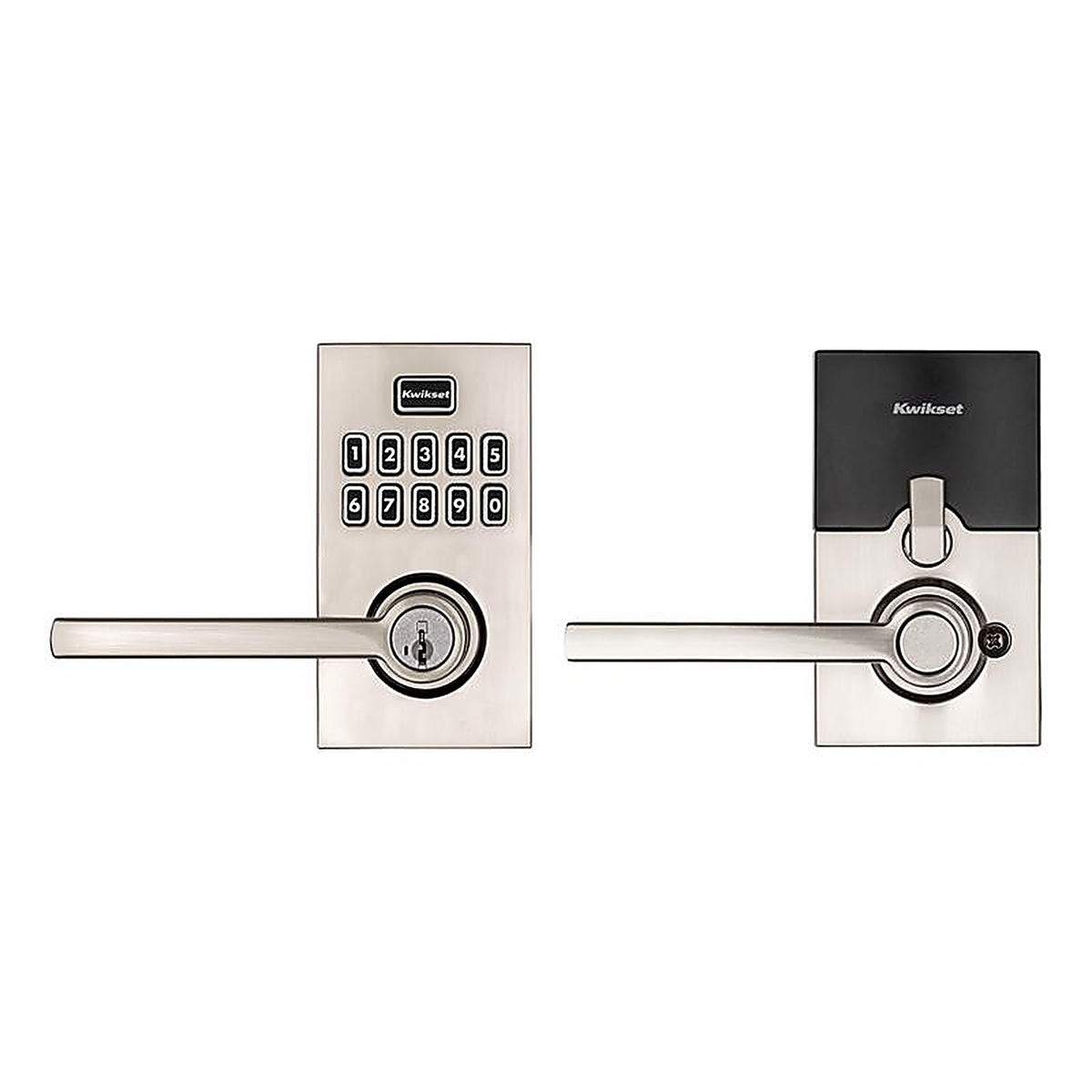 Kwikset - 99170-003 - SmartKey Satin Nickel Metal Electronic Touch Pad Entry Lever