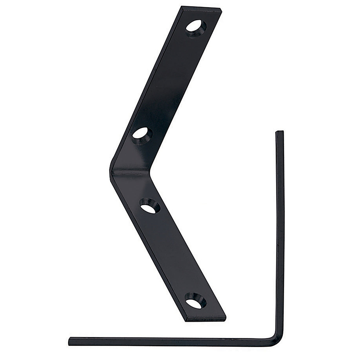 Hampton - 01-3404-267 - 3-1/2 in. H x 3/4 in. W x 3-1/2 in. D Black Steel Inside L Corner Brace