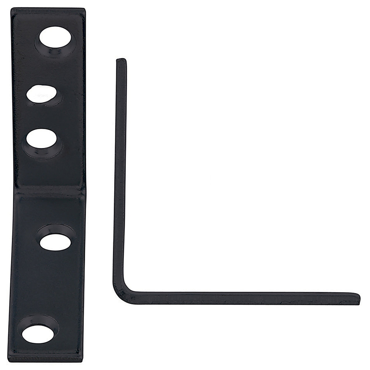 Hampton - 01-3404-238 - 2 in. H x 5/8 in. W x 2 in. D Black Steel Inside L Corner Brace