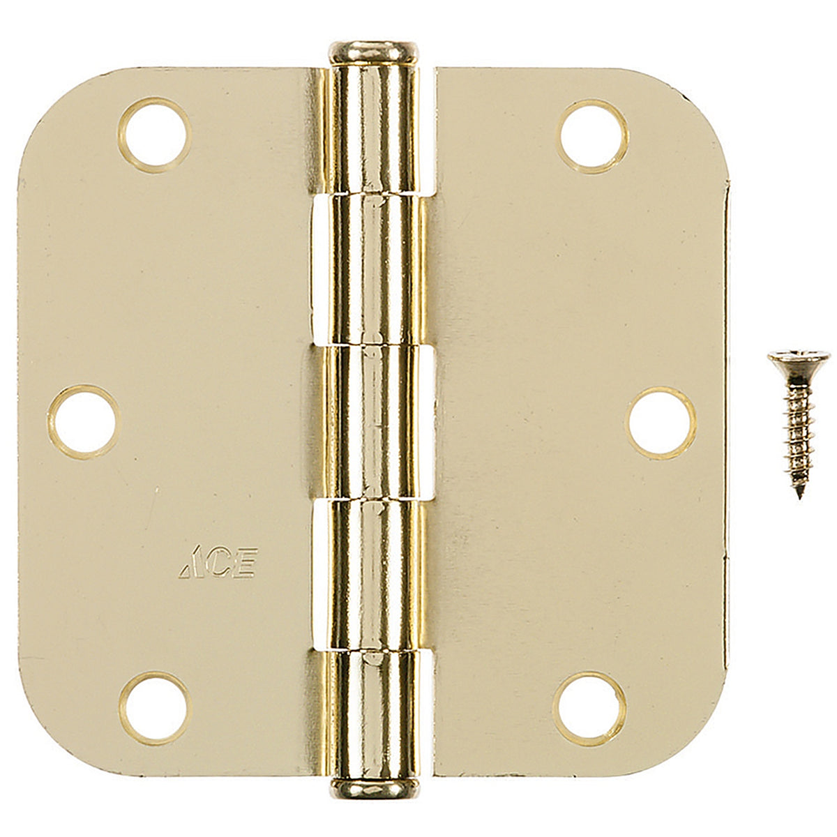 Hampton - 01-3550-192 - 3-1/2 in. L Bright Brass Residential Door Hinge - 12/Pack