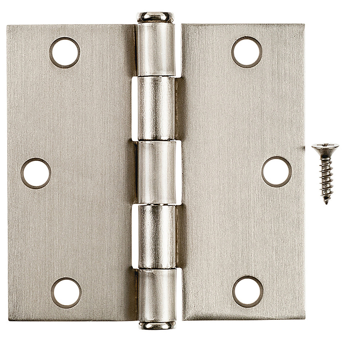 Hampton - 01-3550-193 - 3-1/2 in. L Satin Nickel Residential Door Hinge - 12/Pack